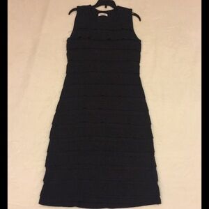 Calvin Klein sleeveless tiered sweater dress